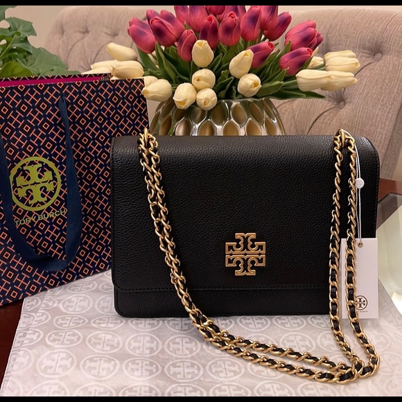 Authentic Tory Burch black bag Adjustable Shoulder Bag like new only removed tag - Picture 16 of 16